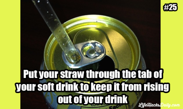 Use your Soft Drink to Keep your Draw From Rising