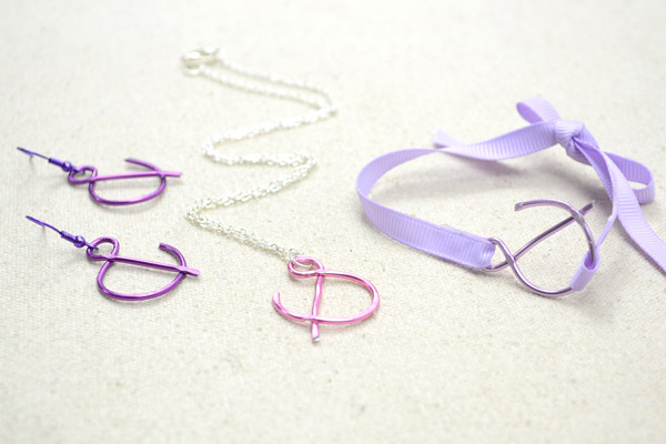 Wire Wrap “And” Sign Jewelry Set
