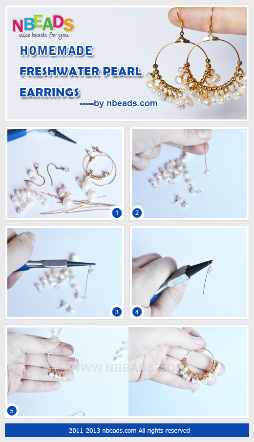 Homemade Freshwater Pearl Earrings Homemade Freshwater Pearl Earrings