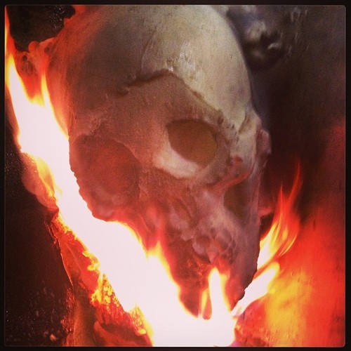 Skull on fire Skull on fire