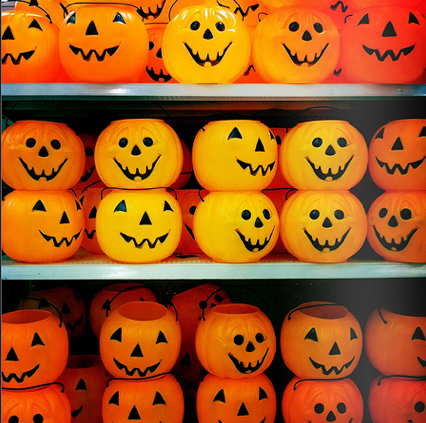 Pumpkin candy containers