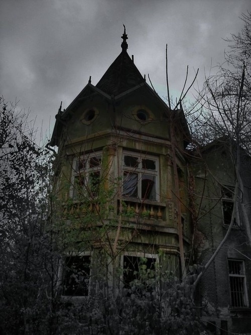 A haunted house