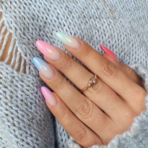 Rainbow Ombre Pastel Nails Pictures, Photos, and Images for Facebook,  Tumblr, Pinterest, and Twitter