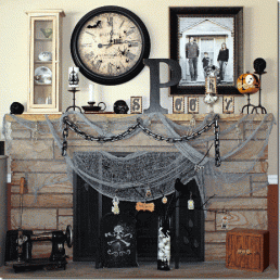 Halloween Mantel Decorations Halloween Mantel Decorations