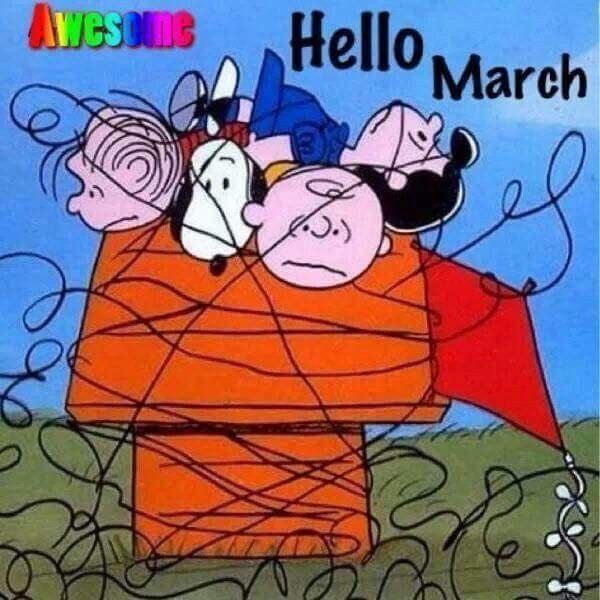 Peanuts Gang Hello March Quote Pictures, Photos, and Images for