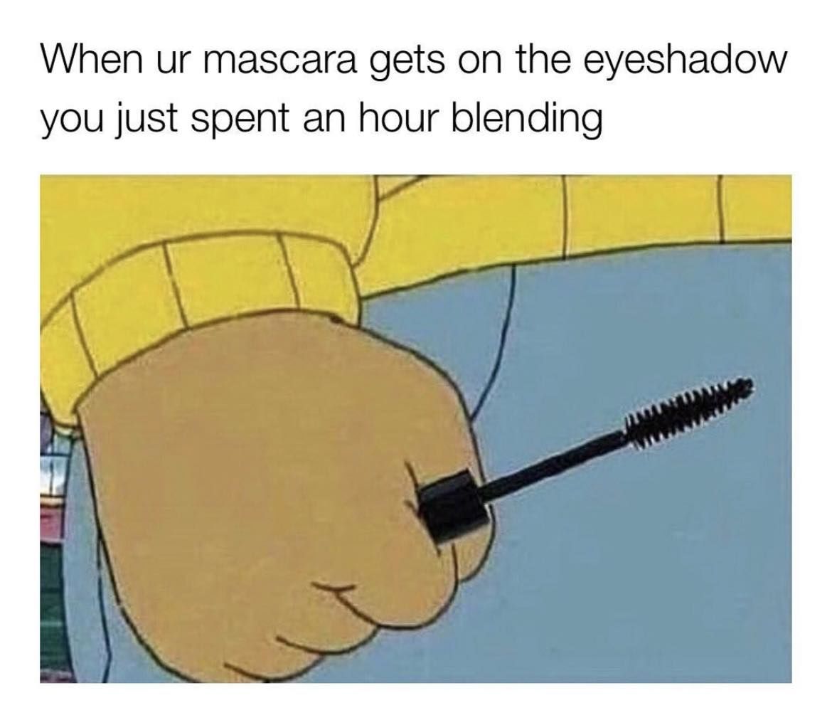 When Your Mascara Gets On The Eyeshadow You Just Sp Pictures, Photos