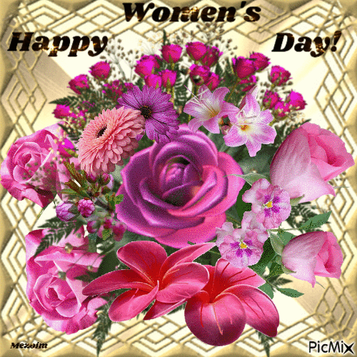 Women's Day Bouquet Gif Pictures, Photos, and Images for Facebook