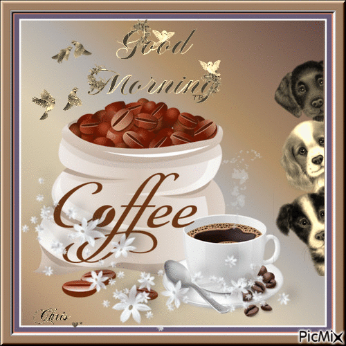 Good Morning Coffee With Puppy Pictures, Photos, and Images for