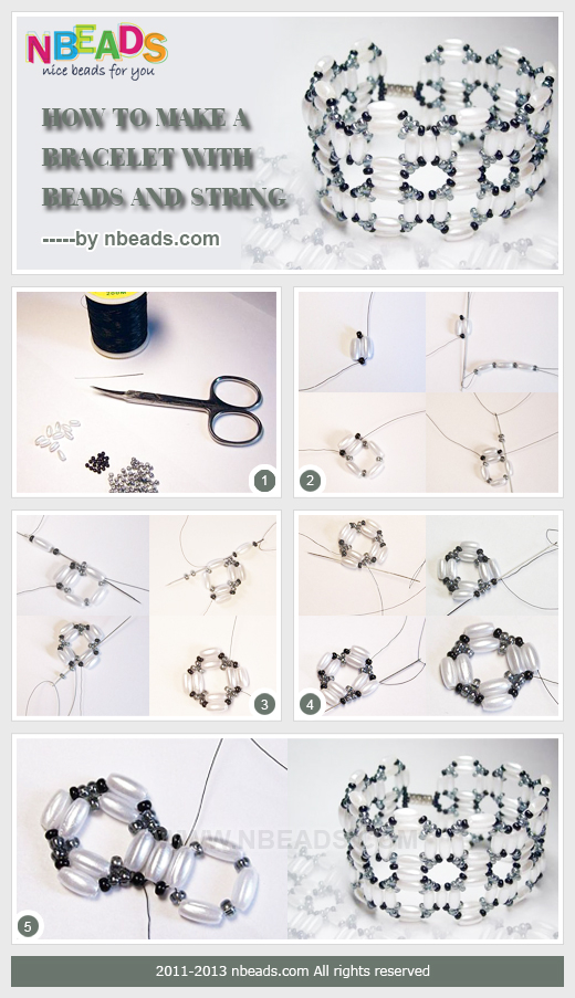 How to Make A Bracelet with Beads And String