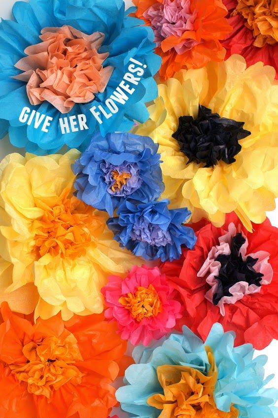Tissue Paper Flowers For Mother's Day Pictures, Photos, and Images for Facebook, Tumblr