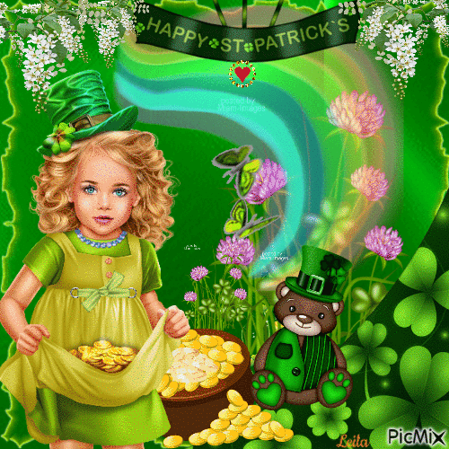 Girl With Pot O Gold Happy St Patricks Day Pictures, Photos, and