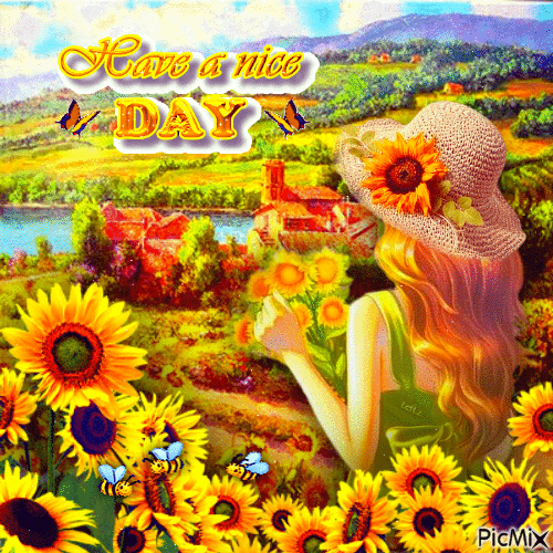 Have A Nice Day Sunflower Gif Pictures, Photos, and Images for Facebook, Tumblr, Pinterest, and