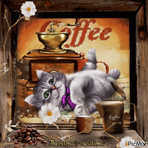 Coffee And Cat Gif Pictures, Photos, and Images for Facebook, Tumblr