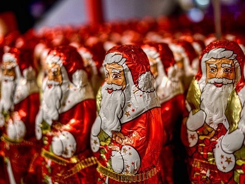 Chocolate santas Chocolate santas