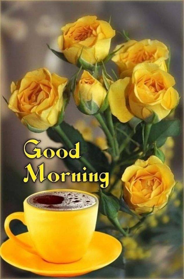 Good Morning Quote With Yellow Flower Pictures, Photos, and Images for