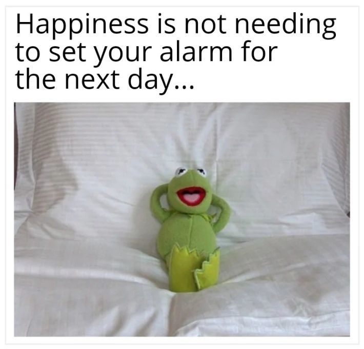 Happiness Is Not Needing To Set Your Alarm For The Next Day Pictures