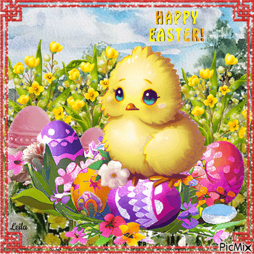 Fluffy Chick Happy Easter Gif Pictures, Photos, and Images for