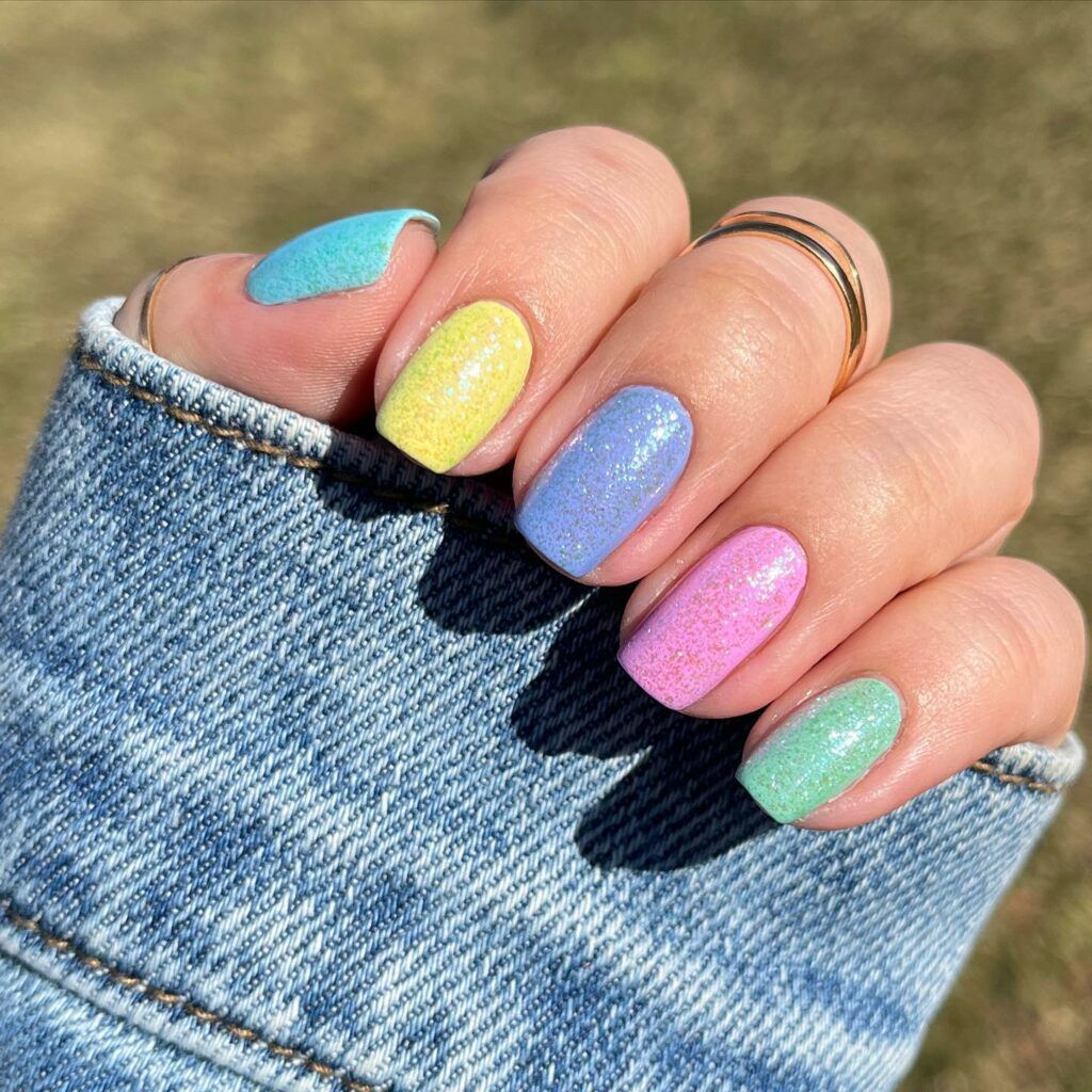 Bright Acrylic Easter Nails Pictures, Photos, and Images for Facebook, Tumblr, Pinterest, and