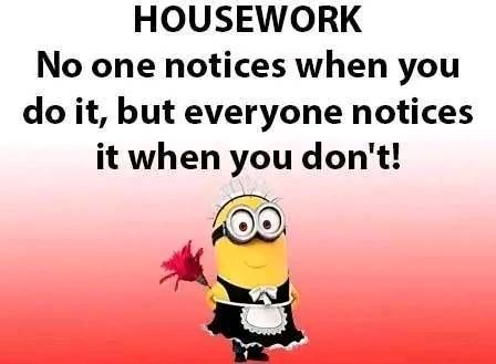 Housework: No One Notices When You Do It, But Everyone Notices When You