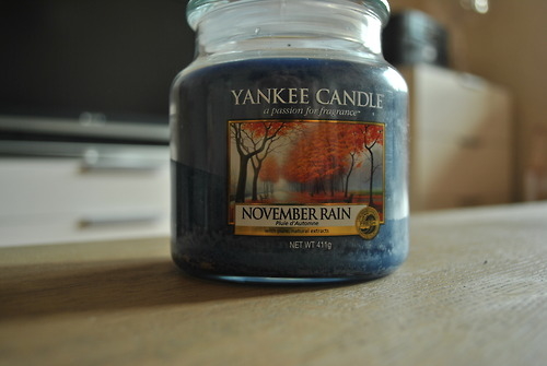 November rain candle November rain candle