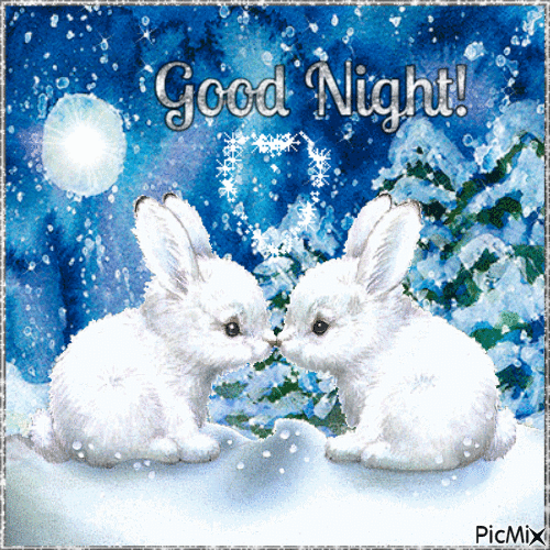 White Bunny Good Night Gif Pictures, Photos, and Images for Facebook