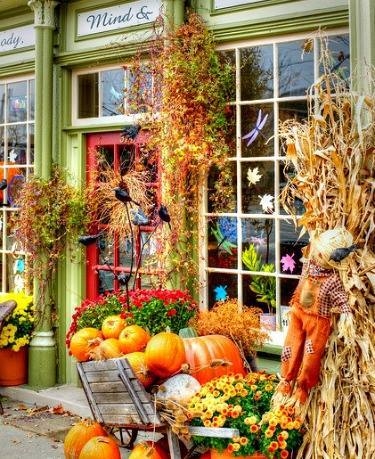 Colorful autumn shop Colorful autumn shop