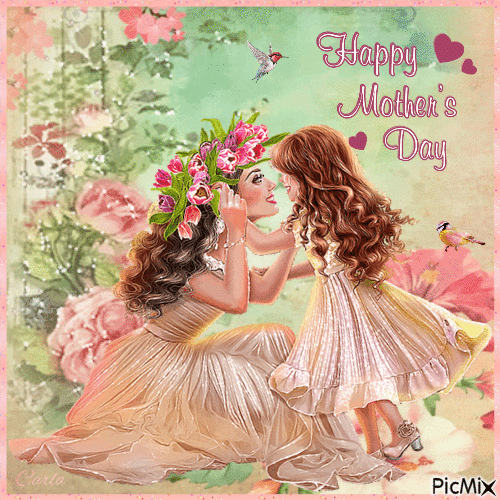 Mom & Daughter Mother Day Greeting Pictures, Photos, and Images for