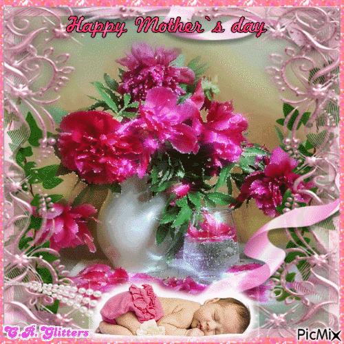 Pink Bouquet Of Flowers Happy Mother's Day Gif Pictures, Photos, and