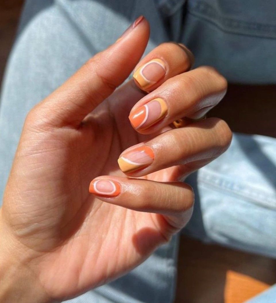 Summer Creamsicle Nails Pictures, Photos, and Images for Facebook, Tumblr, Pinterest, and Twitter