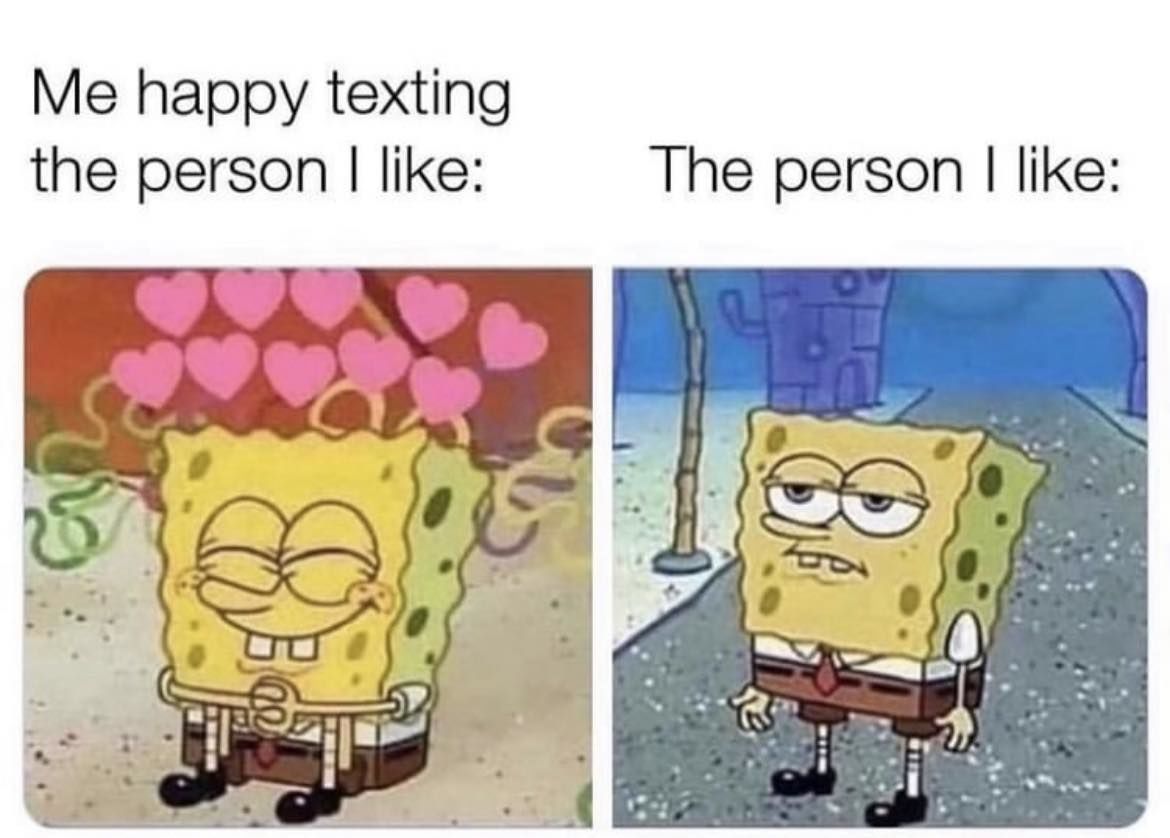 Me Happy Texting The Person I Like Vs The Person I Like Pictures ...