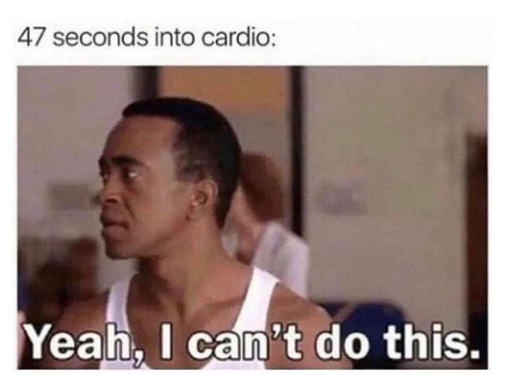 47 Seconds Into Cardio. Yeah, I Can't Do This. Pictures, Photos, and