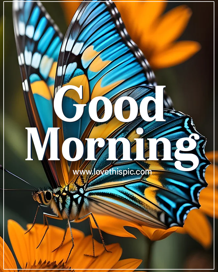 Good Morning With Butterfly Pictures, Photos, and Images for Facebook