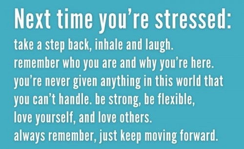 Next time you are stressed