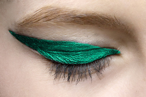 Emerald tipped eyeshadow