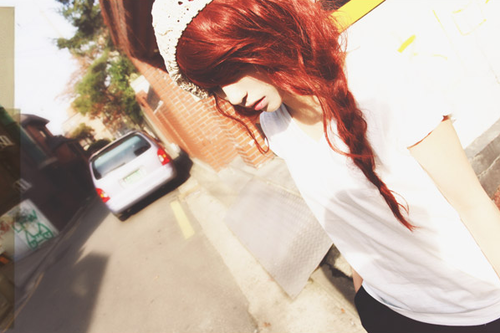 Braided red head