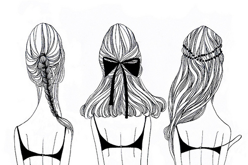 Hair sketches Hair sketches