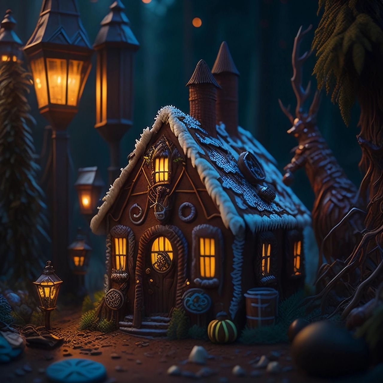 Beautiful Christmas Gingerbread House Pictures, Photos, and Images for