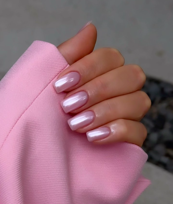 Adorable Baby Pink Chrome Nails Pictures, Photos, and Images for Facebook, Tumblr, Pinterest