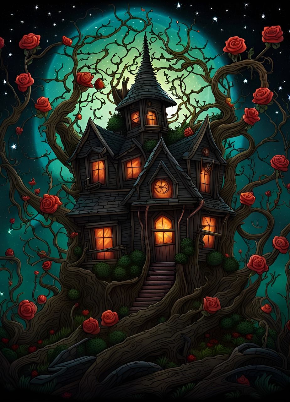 Haunted Gate Roses Haunted House With Roses Pictures, Photos, and Images for Facebook ...