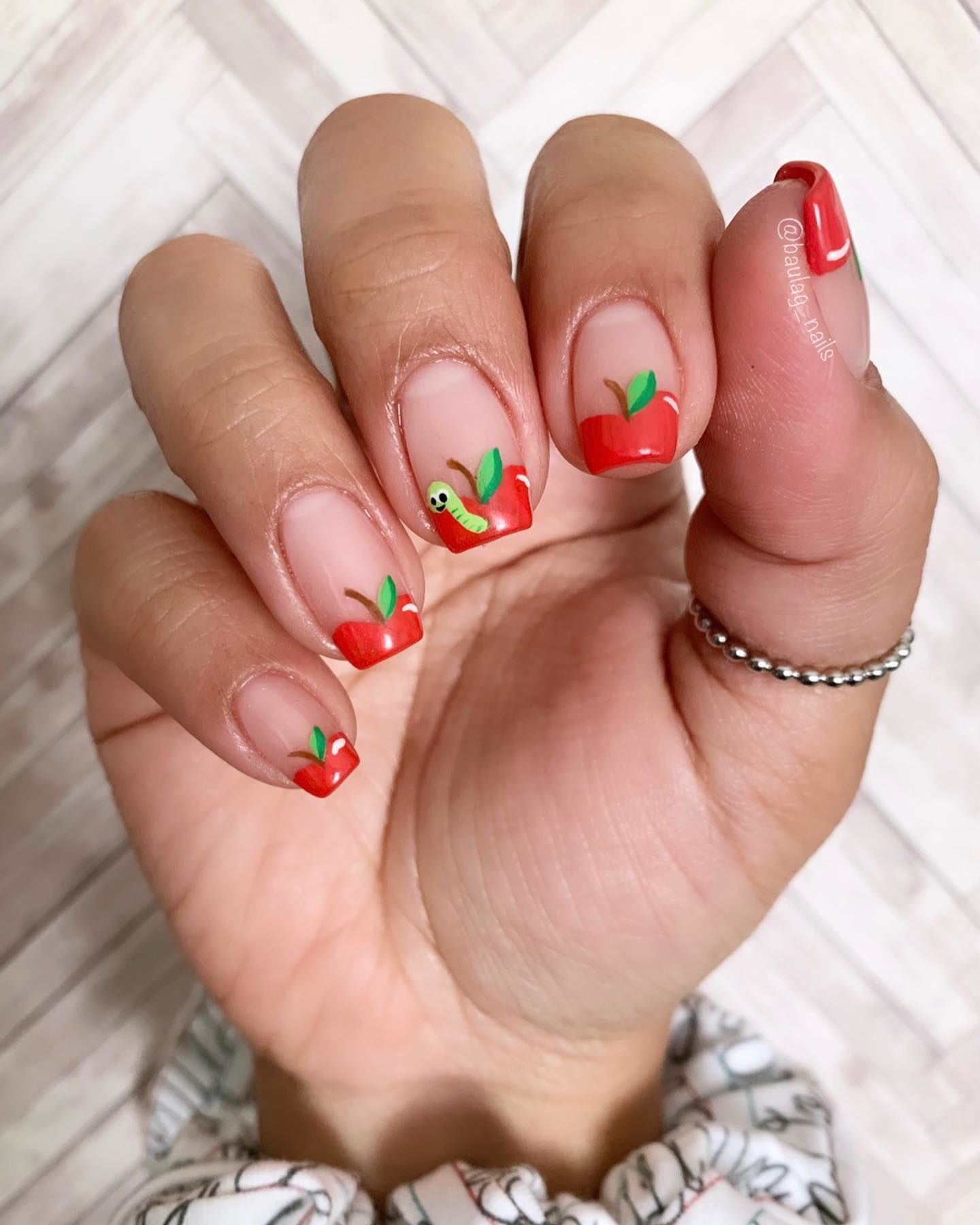 Apple French Tip Nails Pictures, Photos, and Images for Facebook