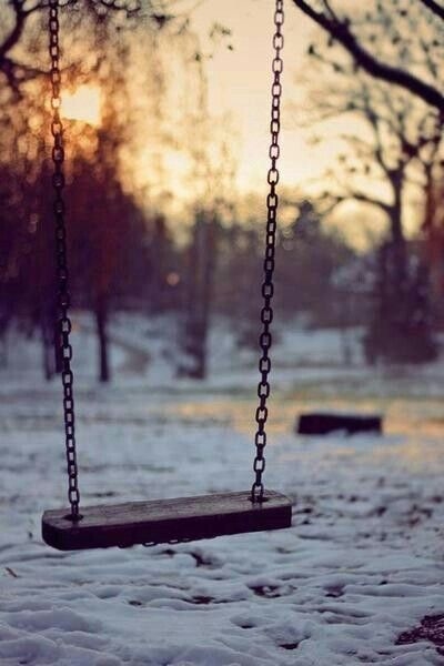 Swing in the snow