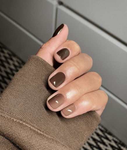 Short Brown Ombre Nails Pictures, Photos, and Images for Facebook, Tumblr, Pinterest, and Twitter