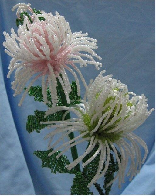 beaded flowers