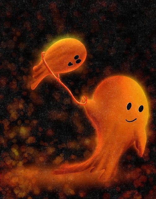 Orange Ghost Illustration Pictures, Photos, and Images for Facebook