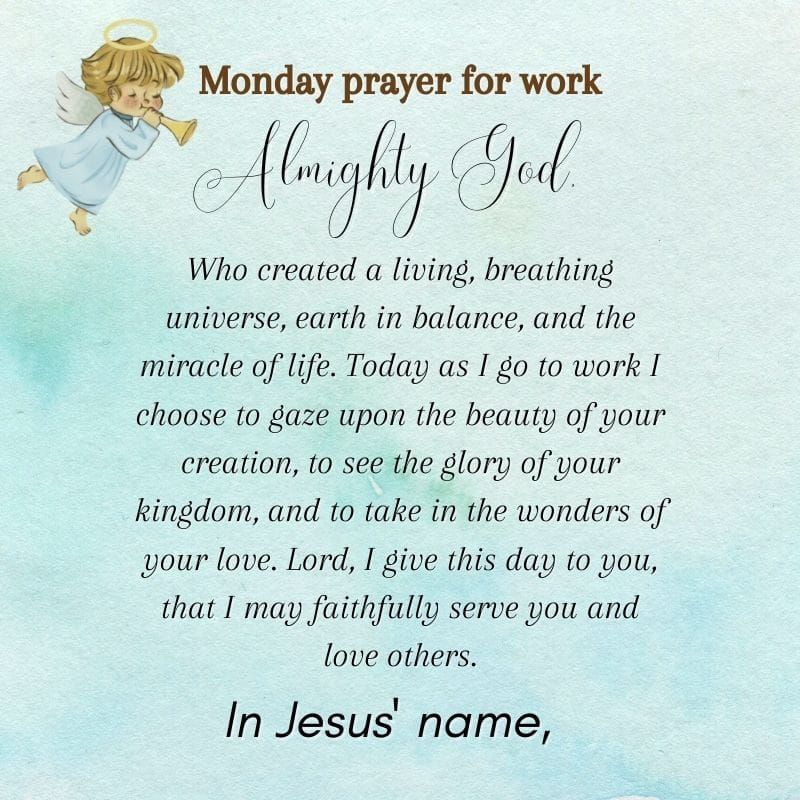 Monday Prayer For Work. Pictures, Photos, and Images for Facebook