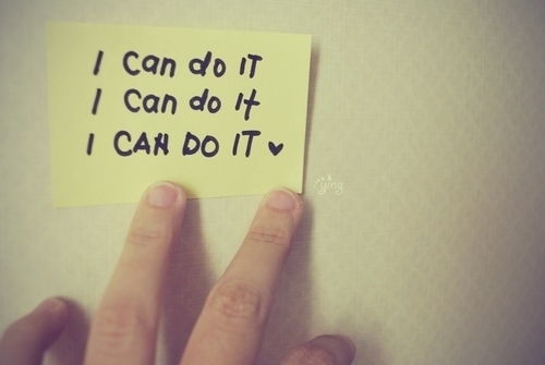 I can do it I can do it