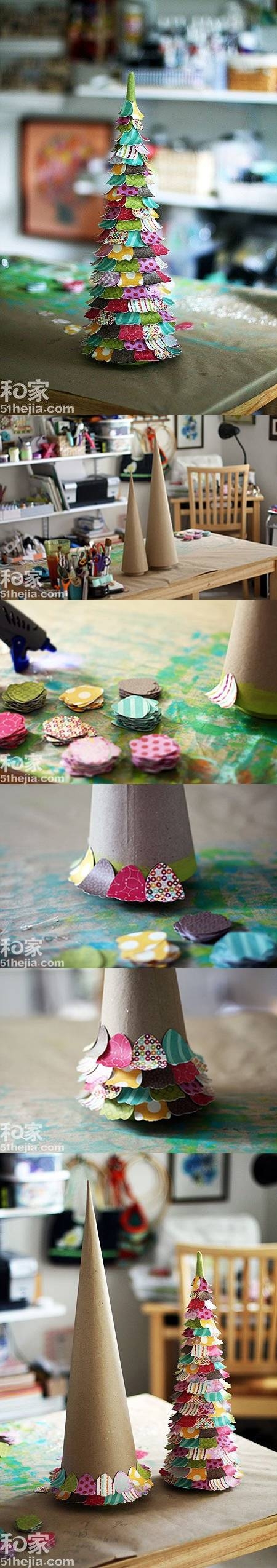 DIY Colorful Paper Christmas Tree