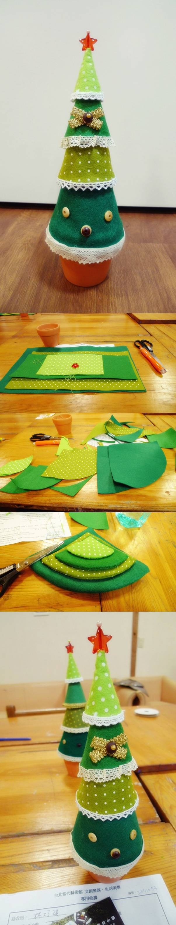 DIY Easy Felt Christmas Tree