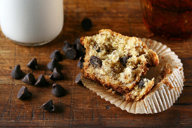 Chocolate chip muffin Chocolate chip muffin