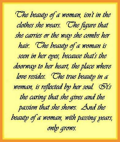 the beauty of a women